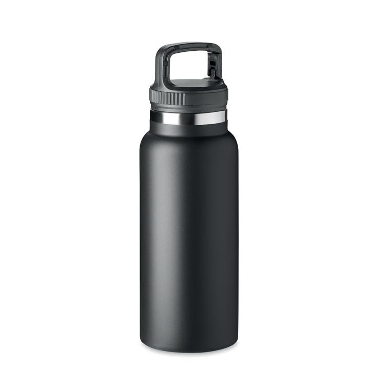Sticlă cu perete dublu 970 ml CLEO LARGE Negru