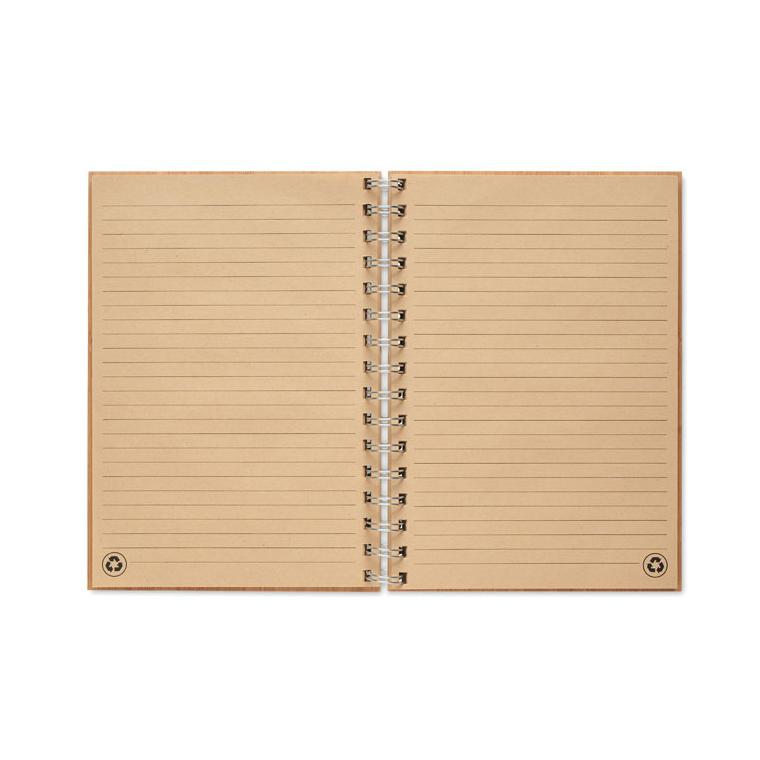 Notes A5 din bambus cu spira BRAM Natur
