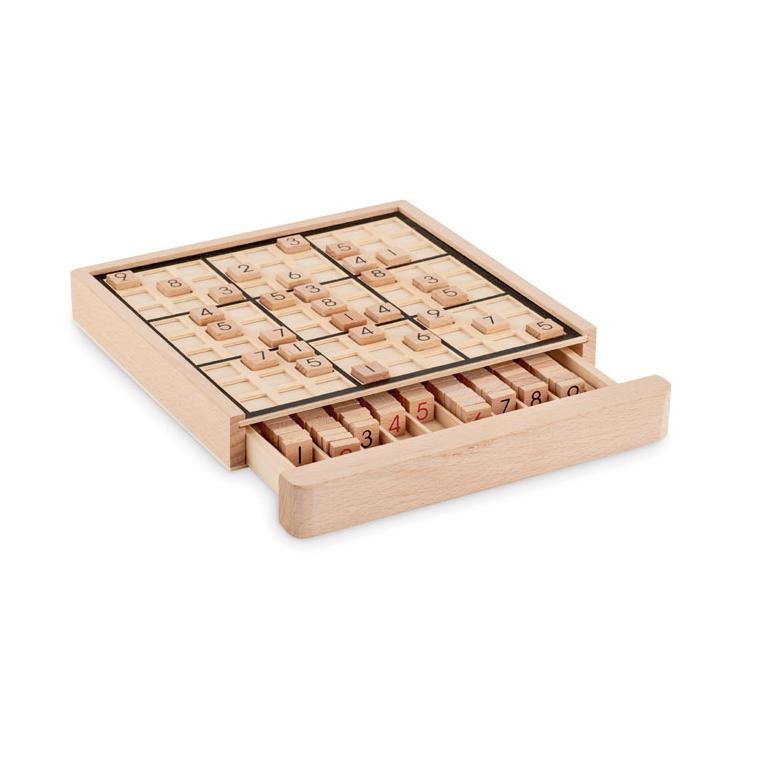 Joc de masă sudoku din lemn SUDOKU Natur