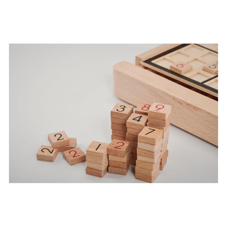 Joc de masă sudoku din lemn SUDOKU Natur