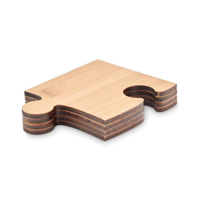 Set puzzle 4 biscuiți pahare LEPY Natur