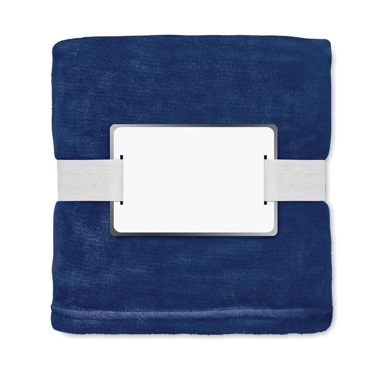 Pătură fleece RPET 280 gr/m² LOGAN Albastru