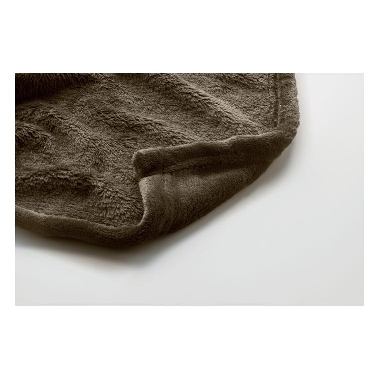 Pătură fleece RPET 280 gr/m² LOGAN Pământ