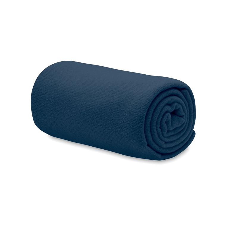 Pătură fleece RPET 130 gr/m² BOGDA Albastru