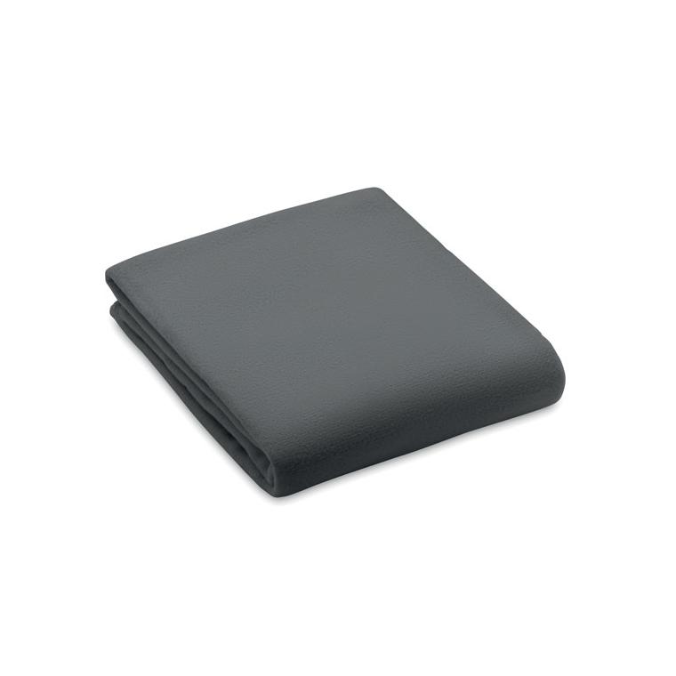 Pătură fleece RPET 130 gr/m² BOGDA Gri închis