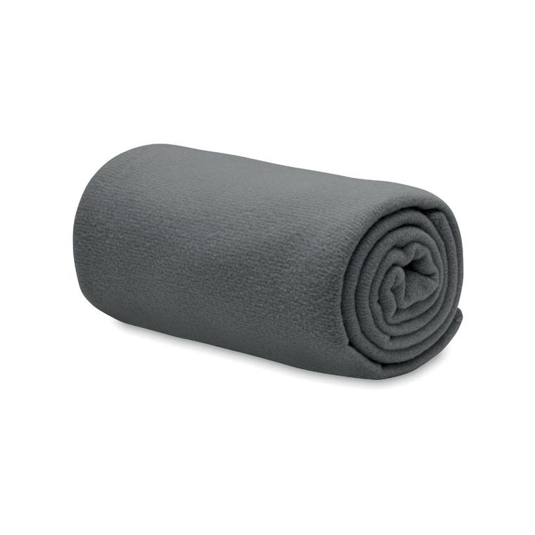 Pătură fleece RPET 130 gr/m² BOGDA Gri închis