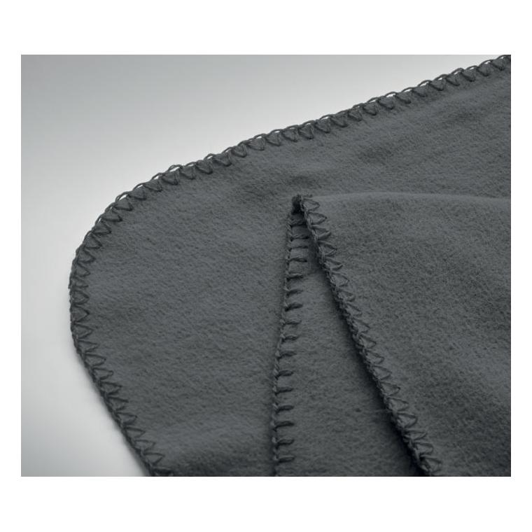 Pătură fleece RPET 130 gr/m² BOGDA Gri închis