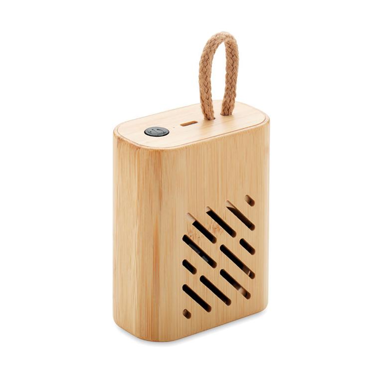 Boxă 3W wireless din bambus REY Natur