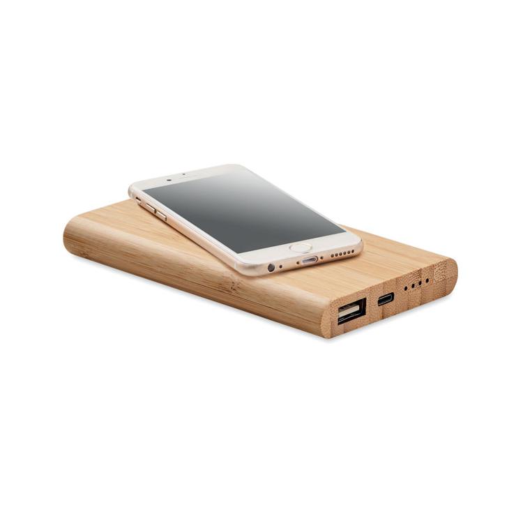 Powerbank bambus 4000 mAh ARENAPOWER C Natur
