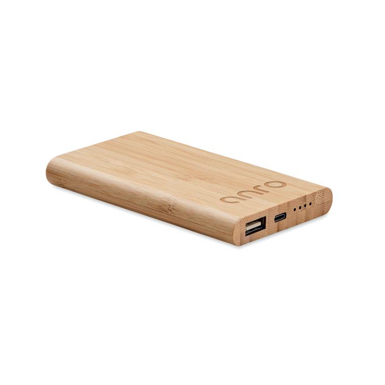 Powerbank bambus 4000 mAh ARENAPOWER C Natur