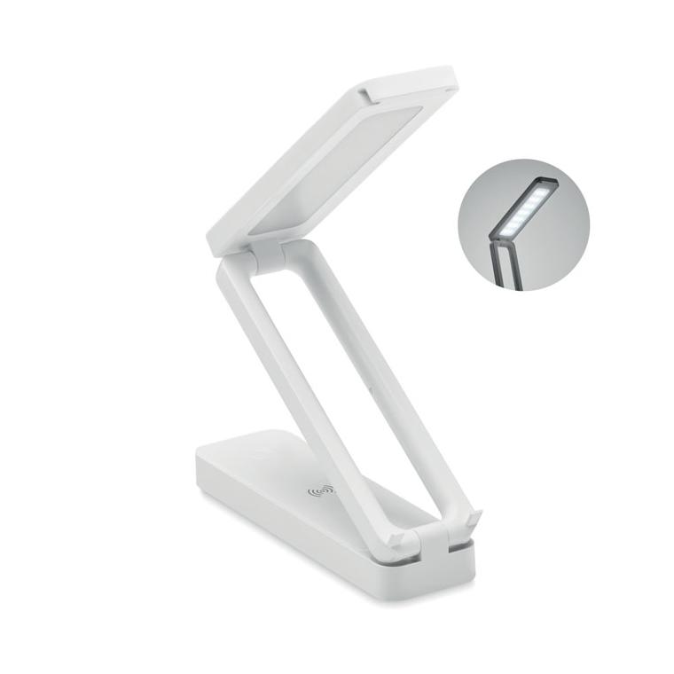 Lampă +încărcător wireless 10W ESPURNA Alb