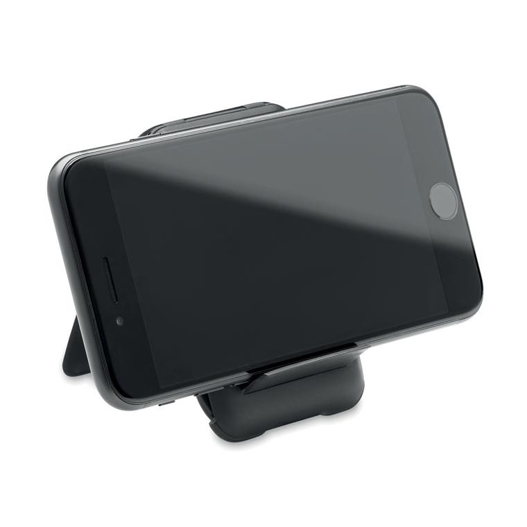 Cablu 3în1, suport pentru telefon YAPO+ Negru