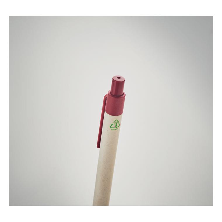 Pix din carton lapte reciclat MITO PEN Roșu
