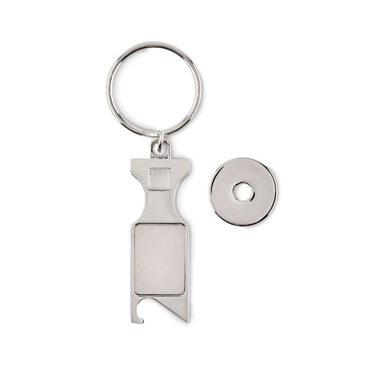 Breloc Euro Token TOKEU Argintiu mat