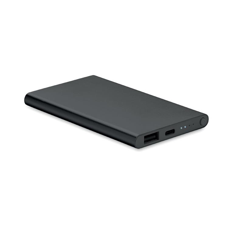 Powerbank de 4000 mAh tip C POWERFLAT C Negru