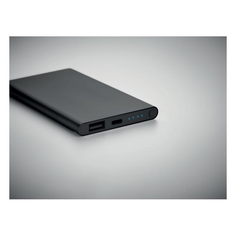 Powerbank de 4000 mAh tip C POWERFLAT C Negru