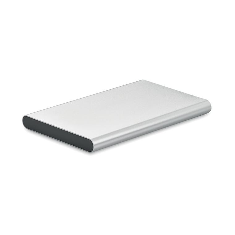 Powerbank de 4000 mAh tip C POWERFLAT C Argintiu mat