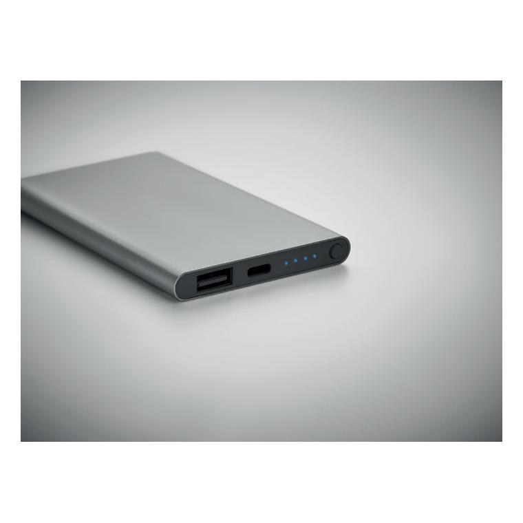 Powerbank de 4000 mAh tip C POWERFLAT C Titanium