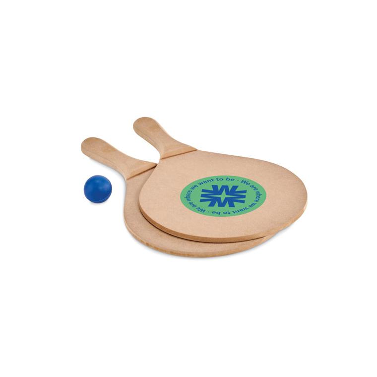 Set tenis de plajă RAQUET Natur