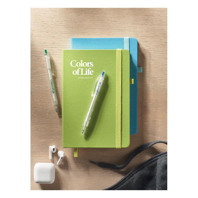 Notes A5 din PU reciclat ARPU Lime