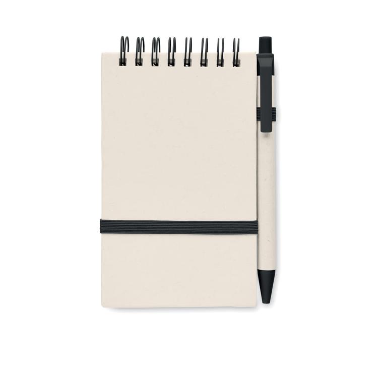 Notes A6 din carton reciclat MITO SET Negru