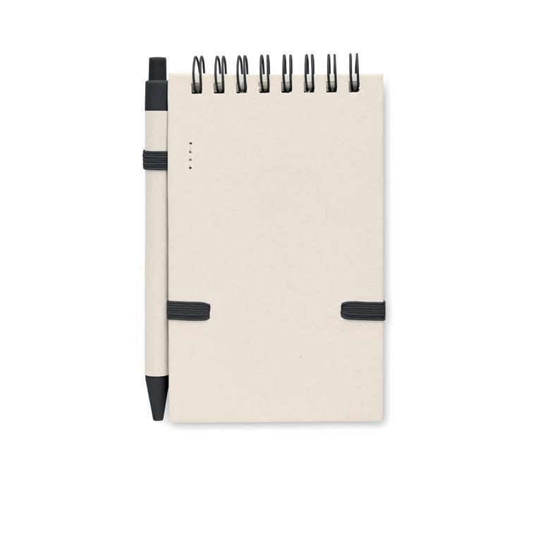 Notes A6 din carton reciclat MITO SET Negru