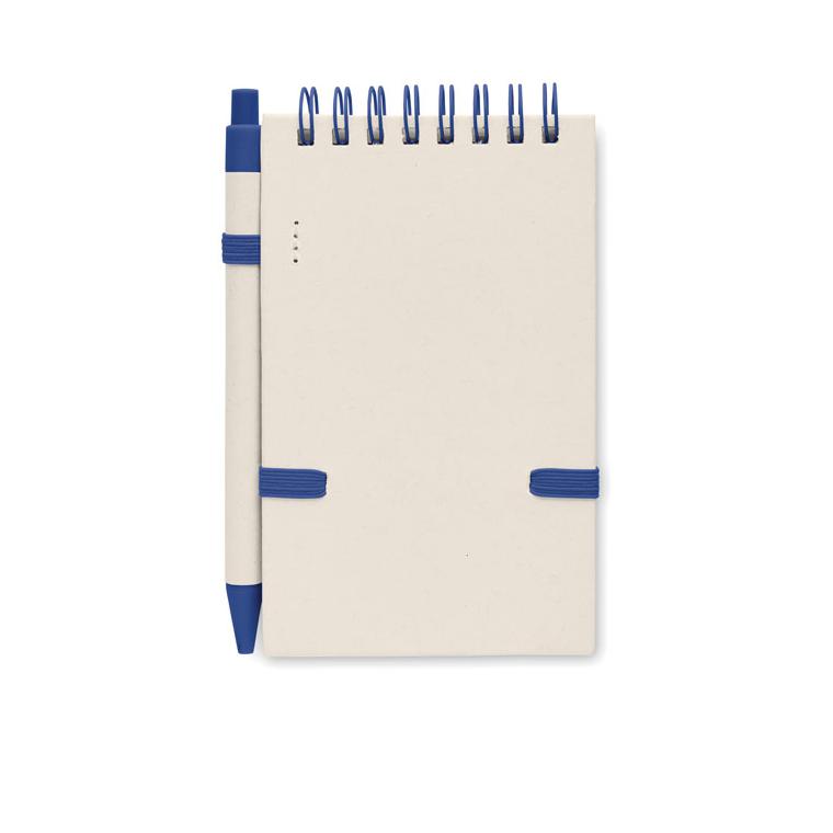 Notes A6 din carton reciclat MITO SET Albastru