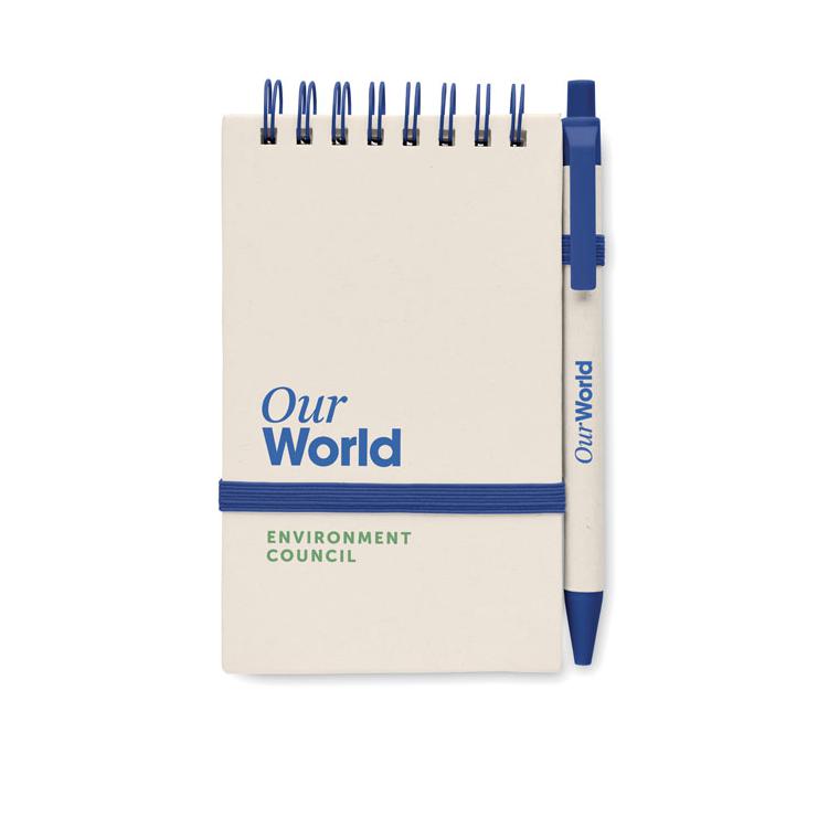 Notes A6 din carton reciclat MITO SET Albastru