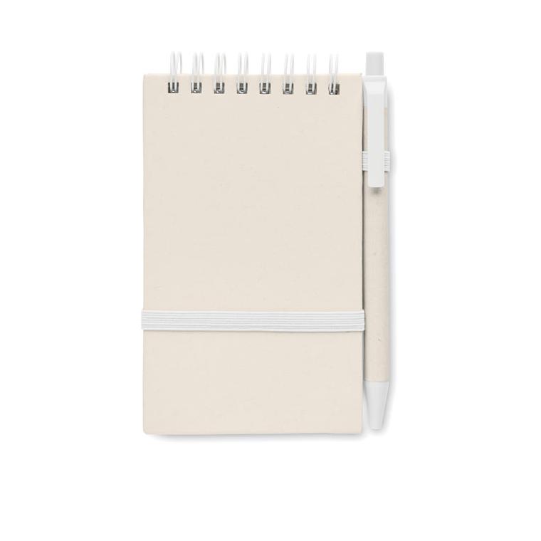 Notes A6 din carton reciclat MITO SET Alb