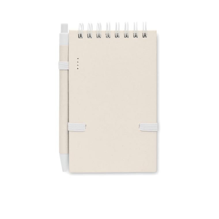 Notes A6 din carton reciclat MITO SET Alb