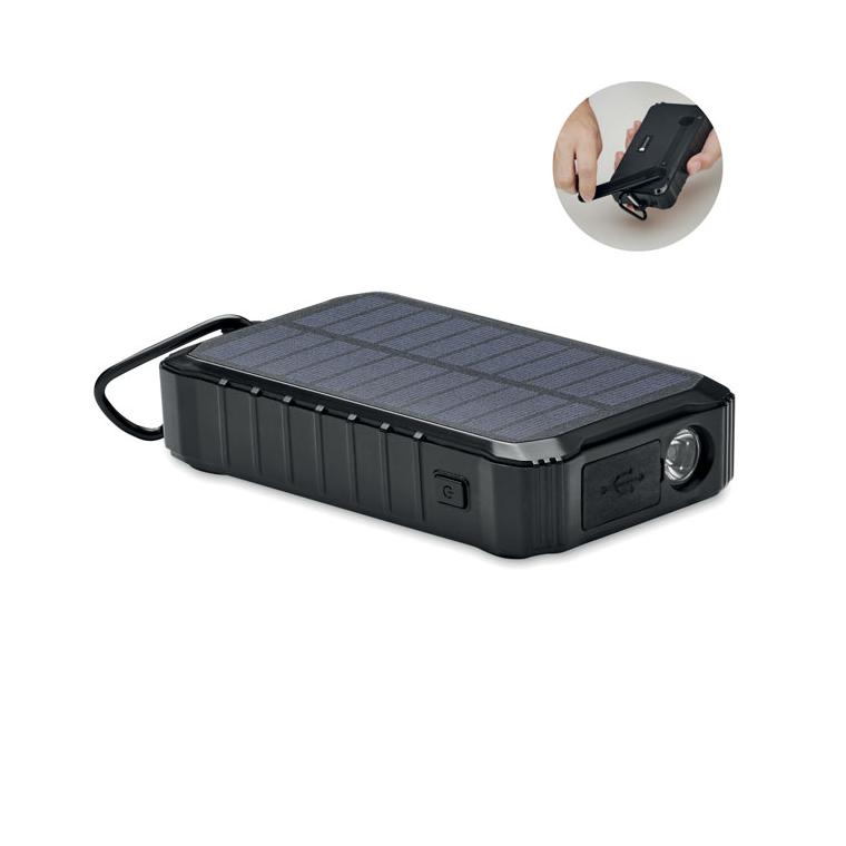 Powerbank solar + dinam 8000mAh DYA Negru