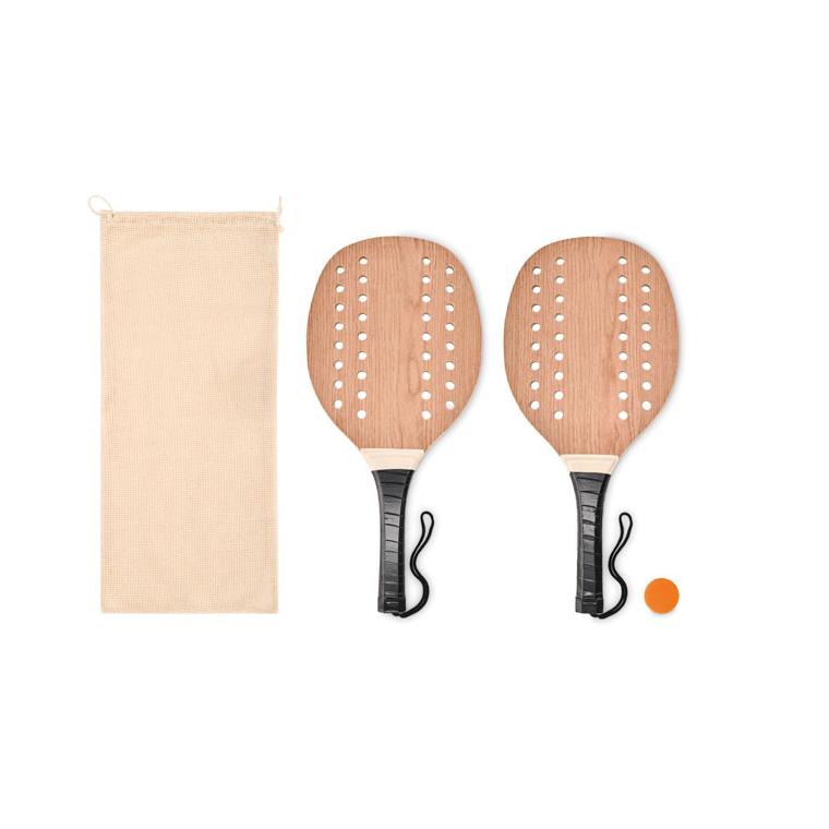 Set de tenis plajă din lemn PALAS Natur