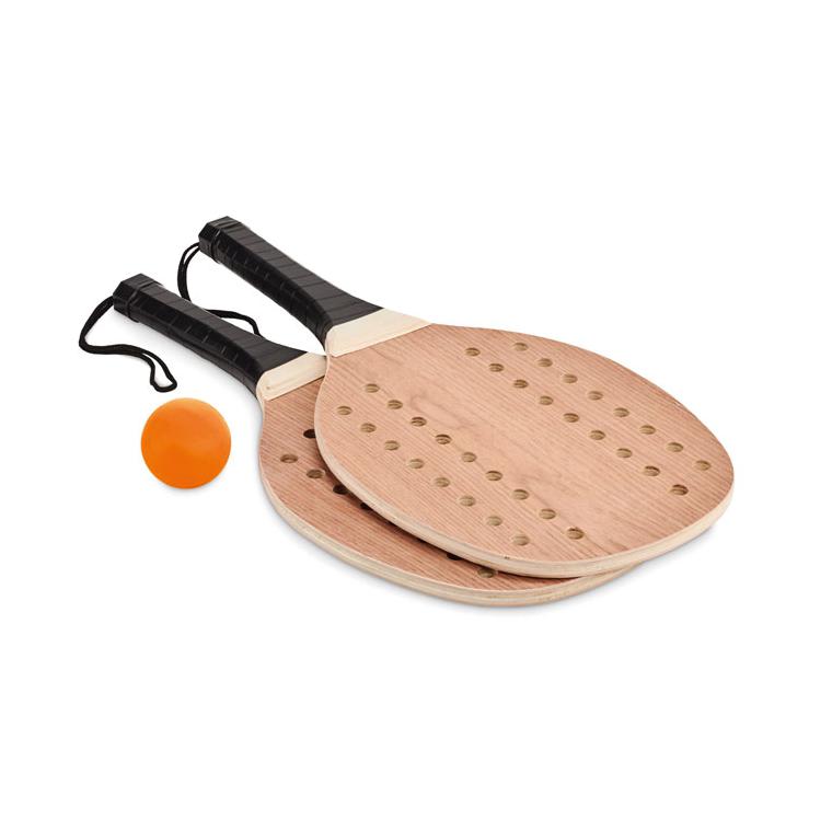 Set de tenis plajă din lemn PALAS Natur