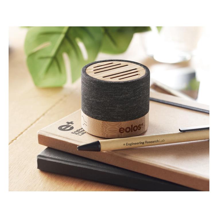 Boxă wireless RPET bambus BOOL Negru