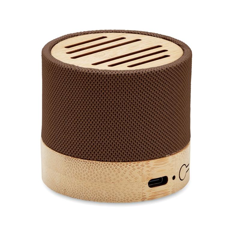 Boxă wireless RPET bambus BOOL Ciocolată