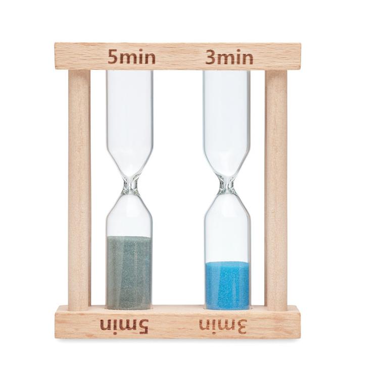 Set de 2 clepsidre din lemn BI Natur