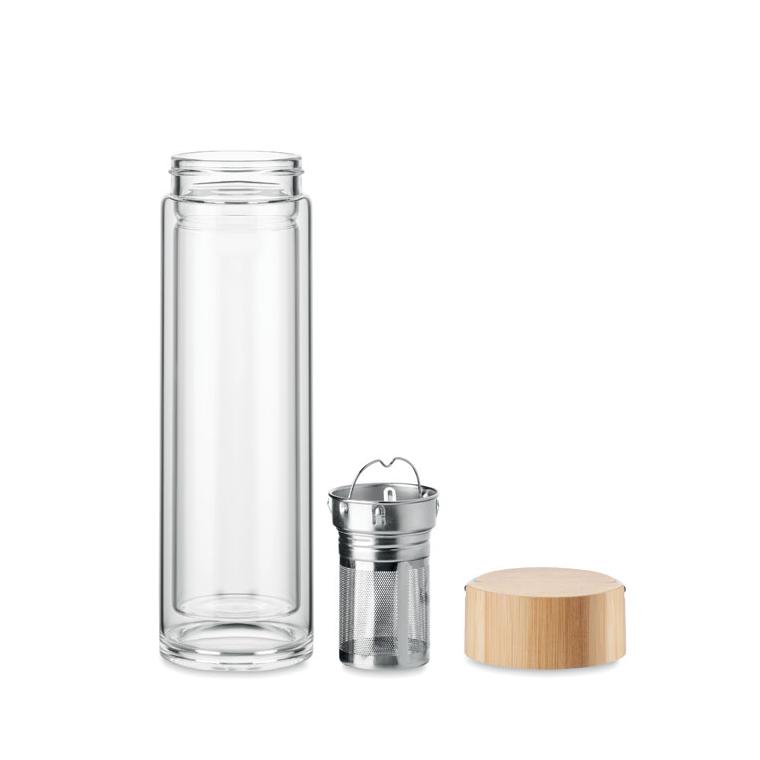 Sticlă cu perete dublu 400 ml BATAMI Transparent