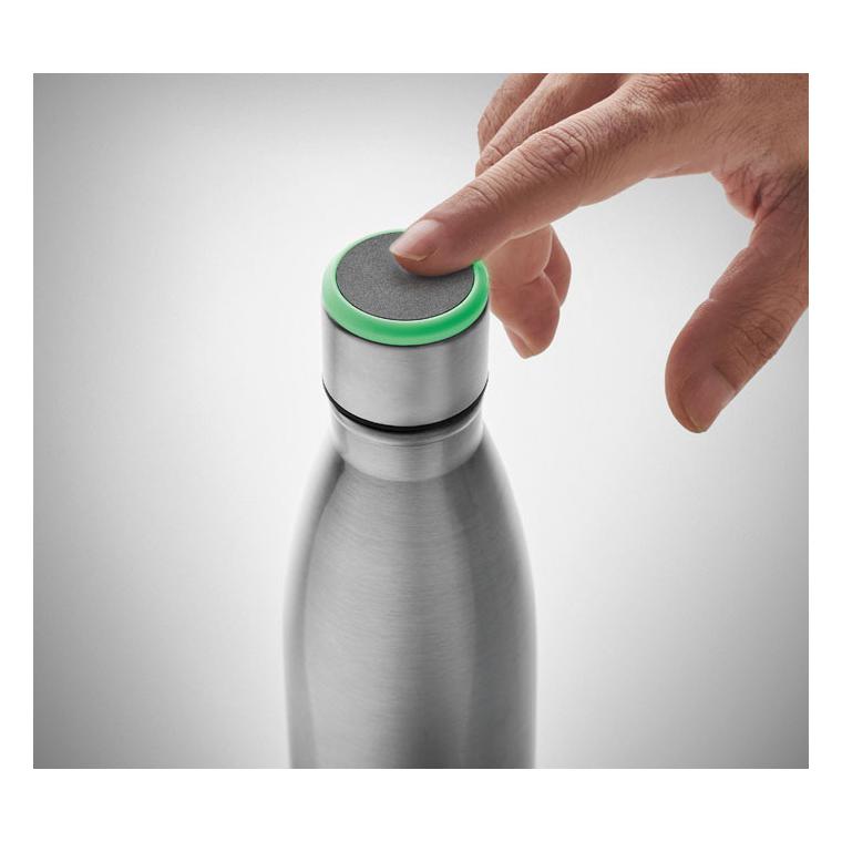 Sticlă cu perete dublu 500 ml DEREO Argintiu mat