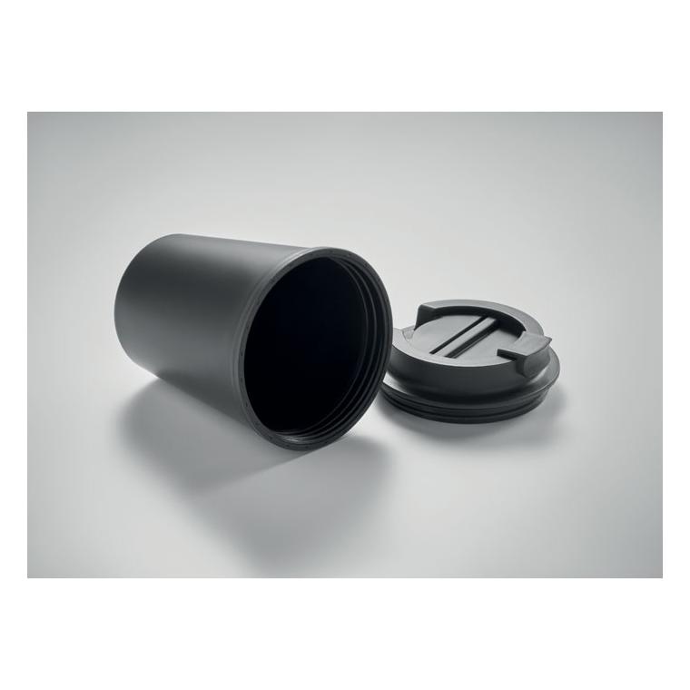 Cană din PP reciclat 300 ml TRIDUS Negru