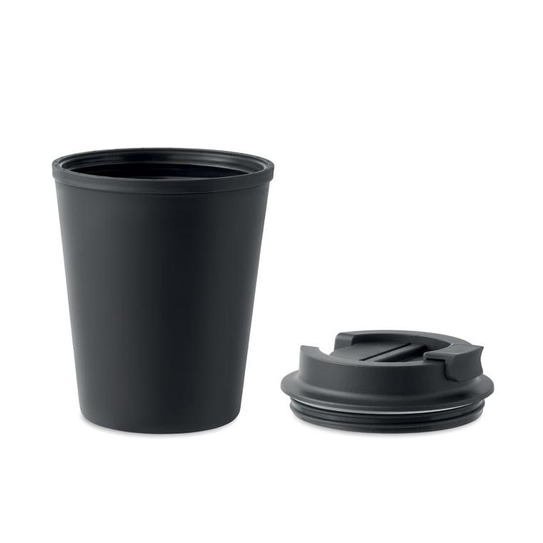 Cană din PP reciclat 300 ml TRIDUS Negru