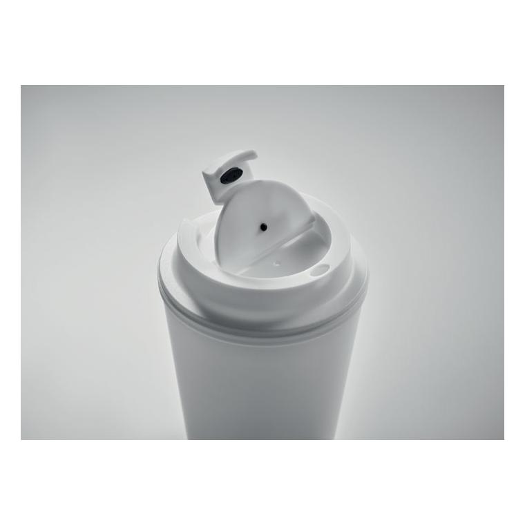 Cană din PP reciclat 300 ml TRIDUS Alb