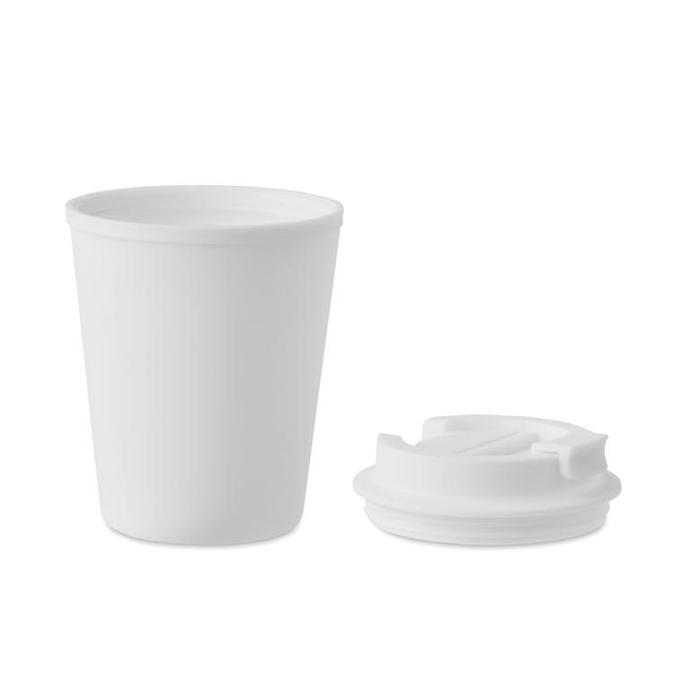 Cană din PP reciclat 300 ml TRIDUS Alb