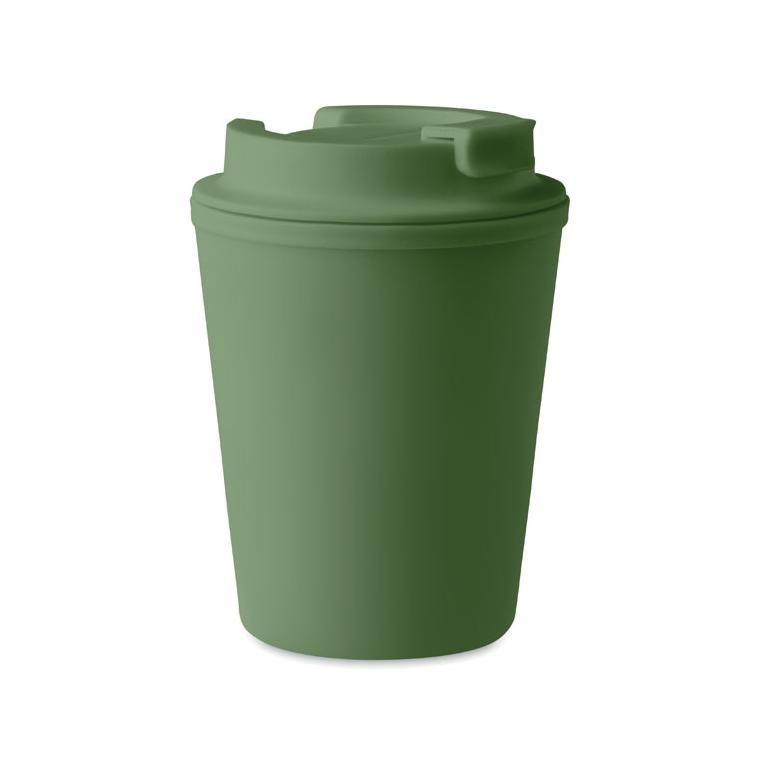 Cană din PP reciclat 300 ml TRIDUS Verde Inchis