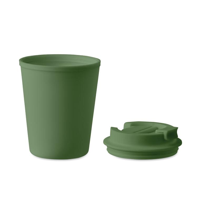 Cană din PP reciclat 300 ml TRIDUS Verde Inchis