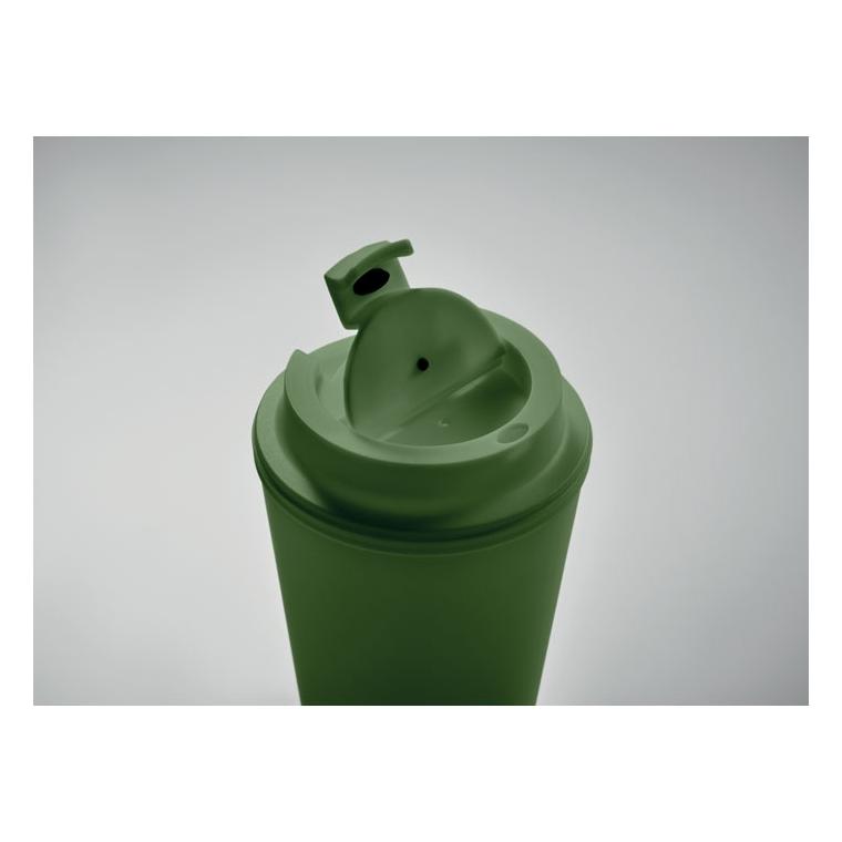 Cană din PP reciclat 300 ml TRIDUS Verde Inchis