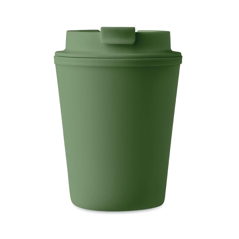 Cană din PP reciclat 300 ml TRIDUS Verde Inchis