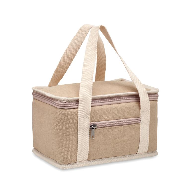 Coolerbag 6 doze canvas 320g KECIL Bej