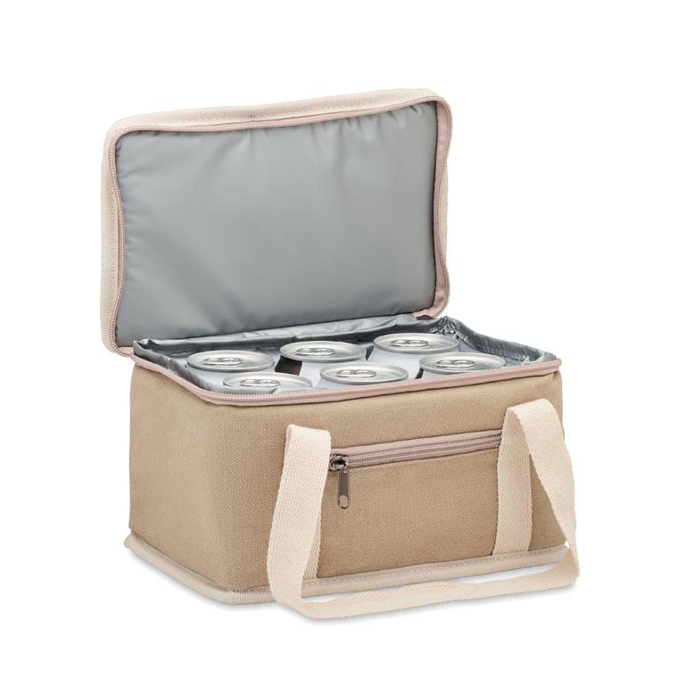 Coolerbag 6 doze canvas 320g KECIL Bej