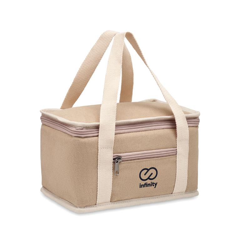 Coolerbag 6 doze canvas 320g KECIL Bej