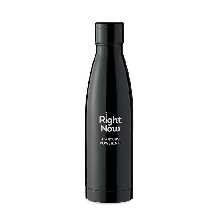 Sticlă cu termometru 500 ml BELO LUX Negru
